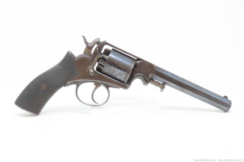 Antique IRISH RETAILER Marked BEAUMONT-ADAMS PATENT Percussion Revolver .45-img-15