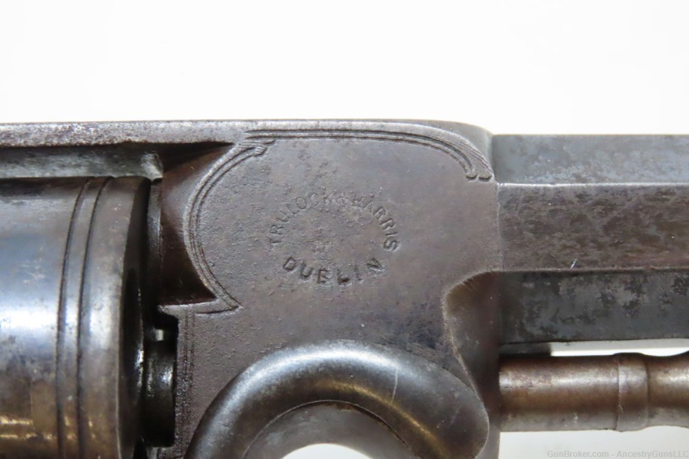 Antique IRISH RETAILER Marked BEAUMONT-ADAMS PATENT Percussion Revolver .45-img-13