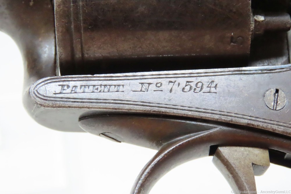 Antique IRISH RETAILER Marked BEAUMONT-ADAMS PATENT Percussion Revolver .45-img-8