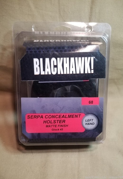 Blackhawk Serpa model 68 Left Hand Glock 43 Holster-img-0