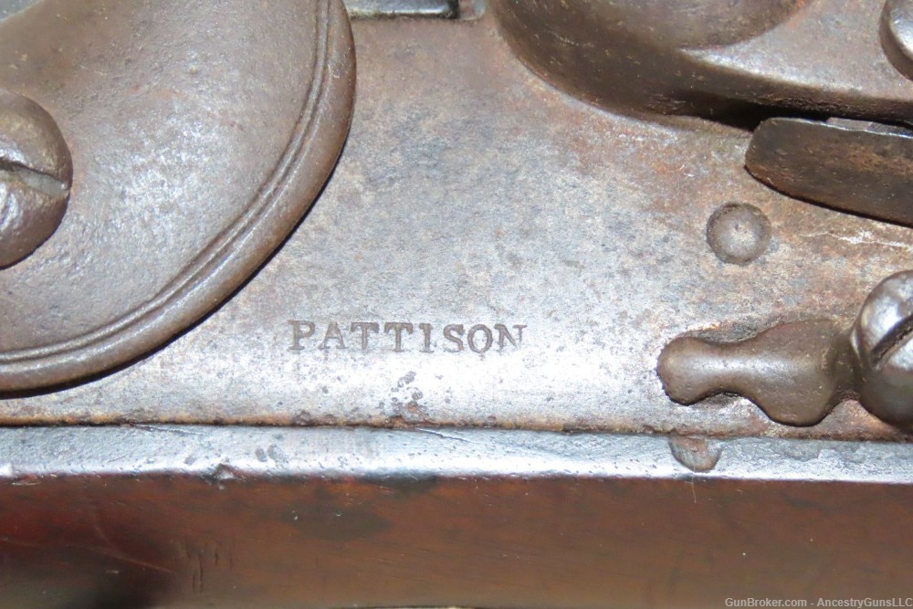 1800s IRISH Flintlock BLUNDERBUSS by PATTISON Dublin Antique-img-4