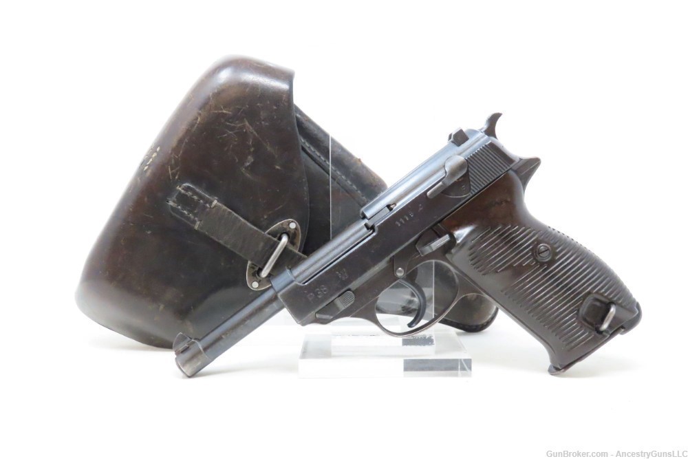c1943 mfr. German MAUSER P.38 World War II “byf/43” Code 9x19mm Pistol C&R -img-1