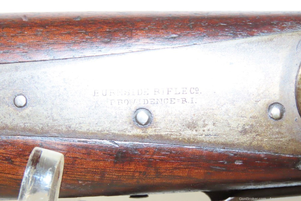 CIVIL WAR Antique U.S. BURNSIDE Model 1864 “5th Model” SADDLE RING Carbine -img-5