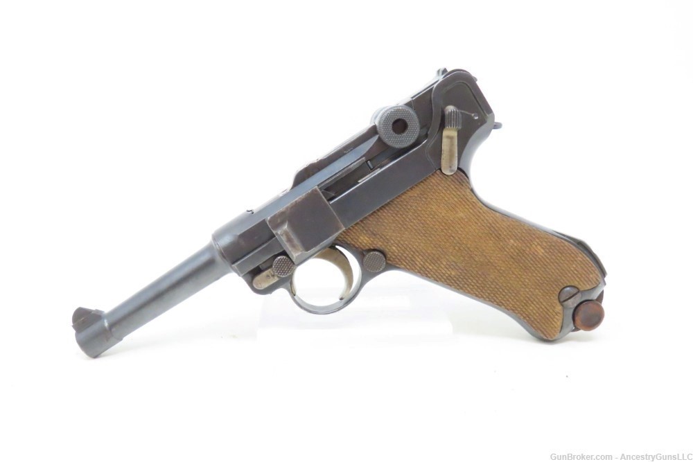 WORLD WAR I Era DWM 7.65x21mm GERMAN LUGER C&R Pistol Semi-Automatic .30   -img-1