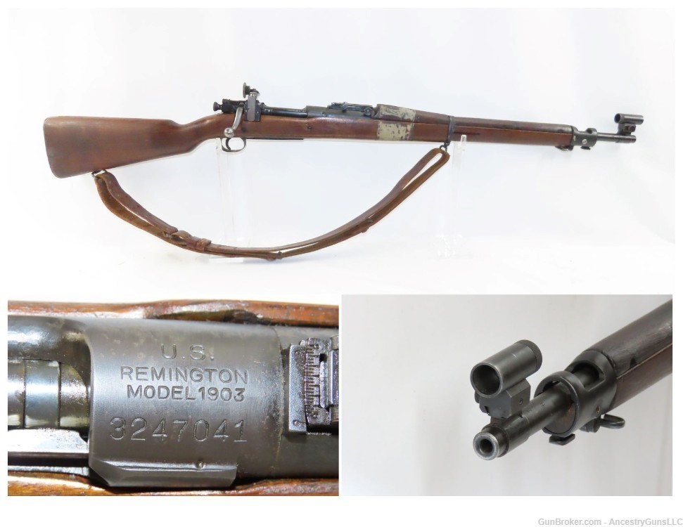 WORLD WAR II U.S. Remington M1903 BOLT ACTION .30-06 Springfield C&R Rifle -img-0