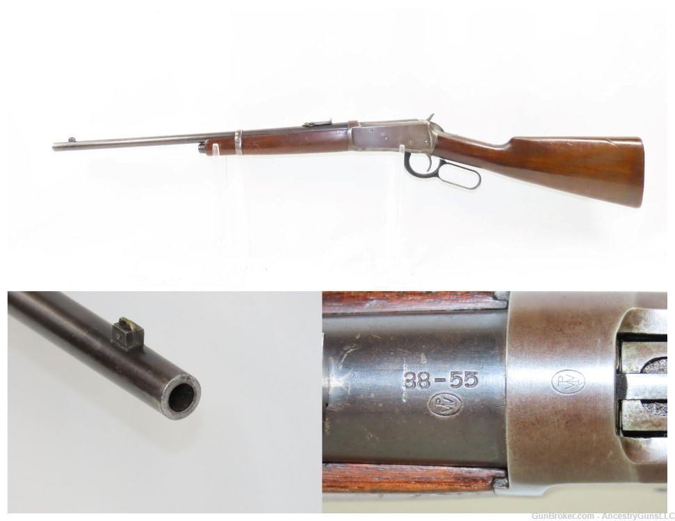c1910 mfr. Scarce WINCHESTER Model 1894 Lever Action .38-55 WCF Carbine C&R-img-0