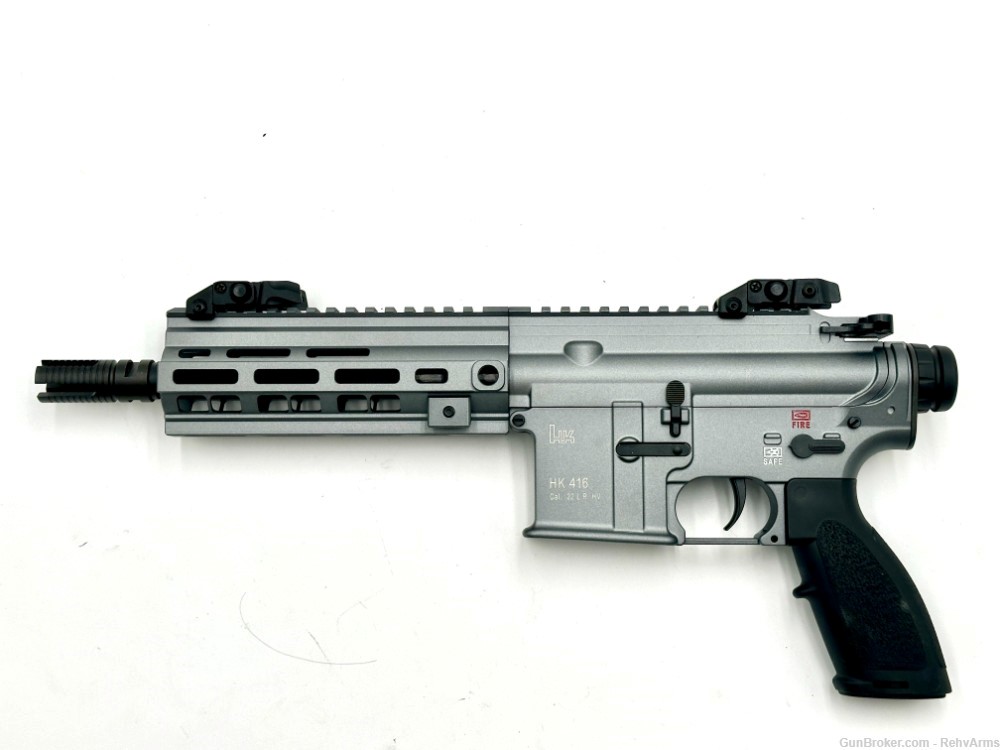 HK HK416 PISTOL 8.5" TUNGSTEN GRAY .22LR PISTOL 20RD NO CC - Semi Auto