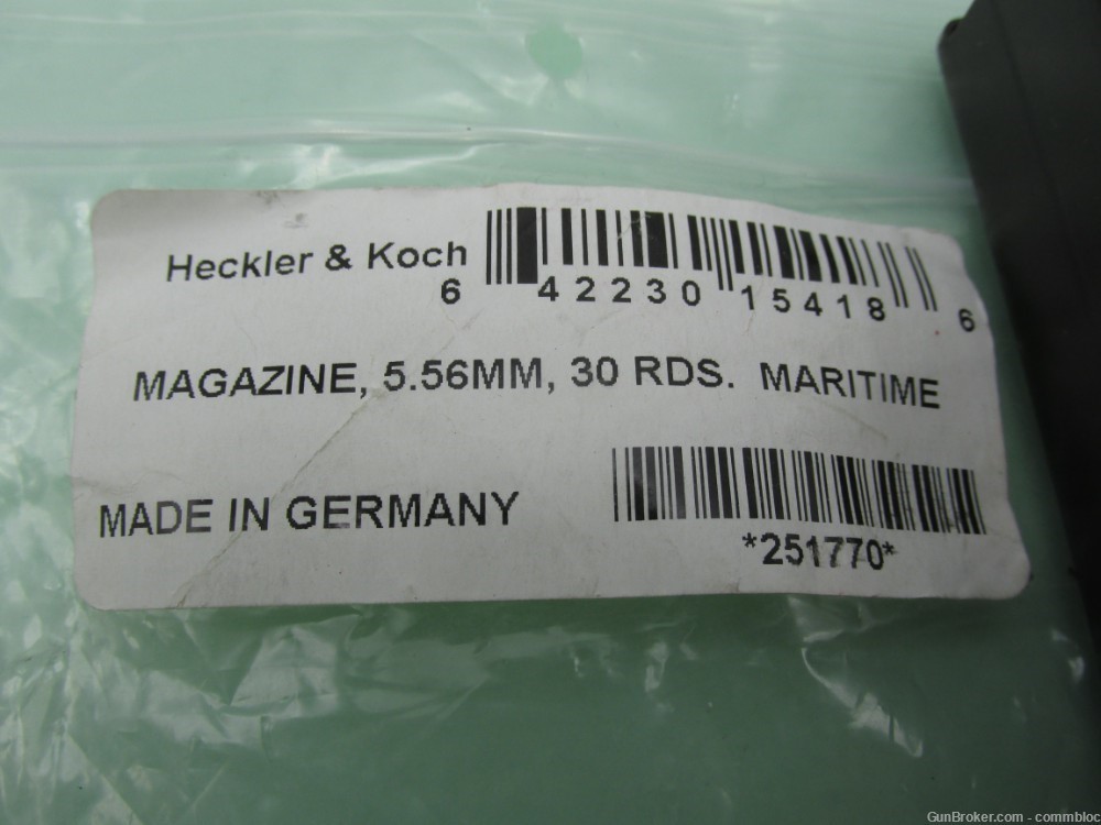 pair of genuine ''hk maritime'' HK-416 30rd steel mags for ar15/m16-img-2