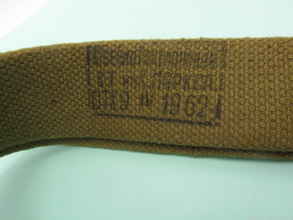 1962 russian ak akm silver tab sling, mint unissued very legible markings-img-1