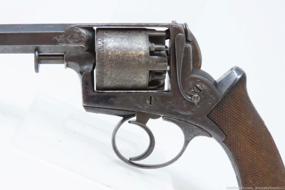 CRIMEAN WAR British DEANE ADAMS Revolver .44 ENGRAVED c1851 England Antique-img-3