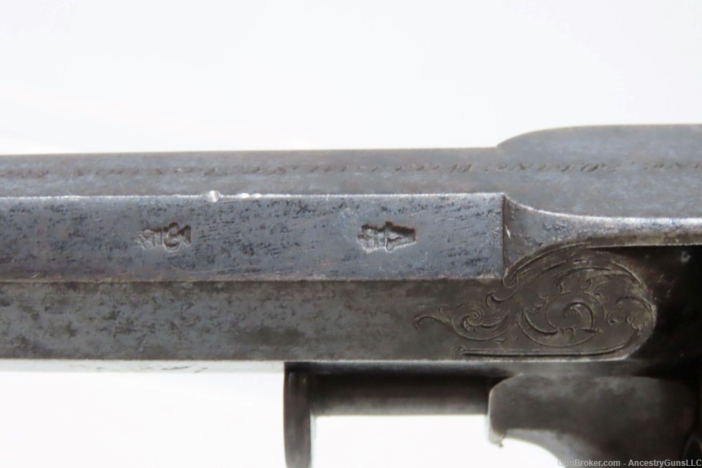 CRIMEAN WAR British DEANE ADAMS Revolver .44 ENGRAVED c1851 England Antique-img-5