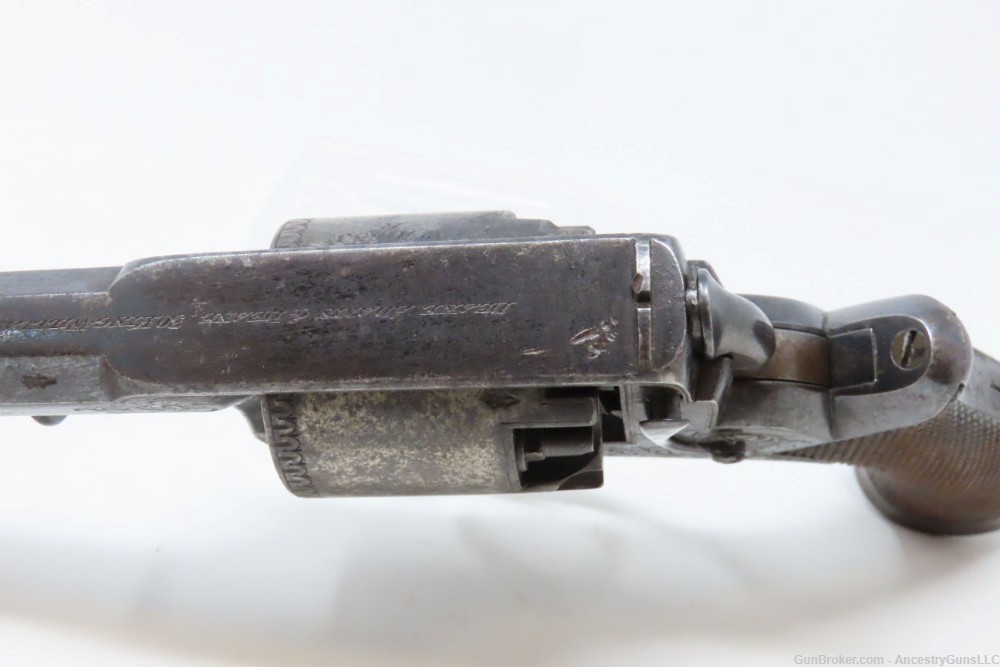 CRIMEAN WAR British DEANE ADAMS Revolver .44 ENGRAVED c1851 England Antique-img-7