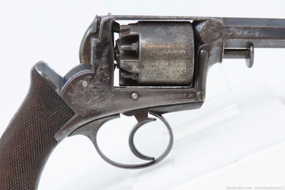 CRIMEAN WAR British DEANE ADAMS Revolver .44 ENGRAVED c1851 England Antique-img-17