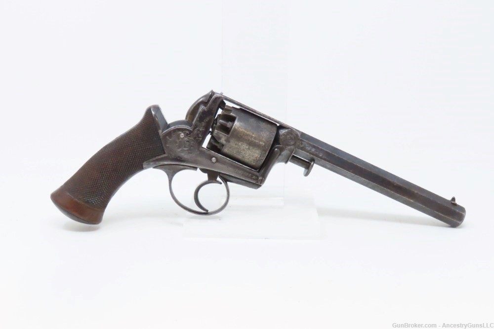 CRIMEAN WAR British DEANE ADAMS Revolver .44 ENGRAVED c1851 England Antique-img-15