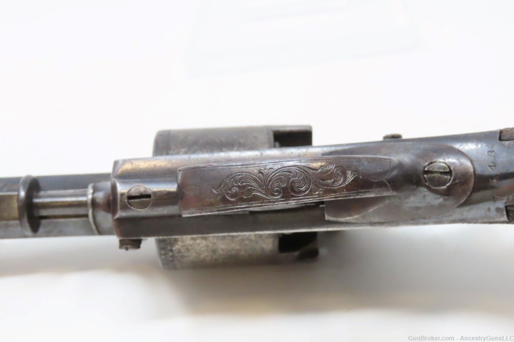 CRIMEAN WAR British DEANE ADAMS Revolver .44 ENGRAVED c1851 England Antique-img-12