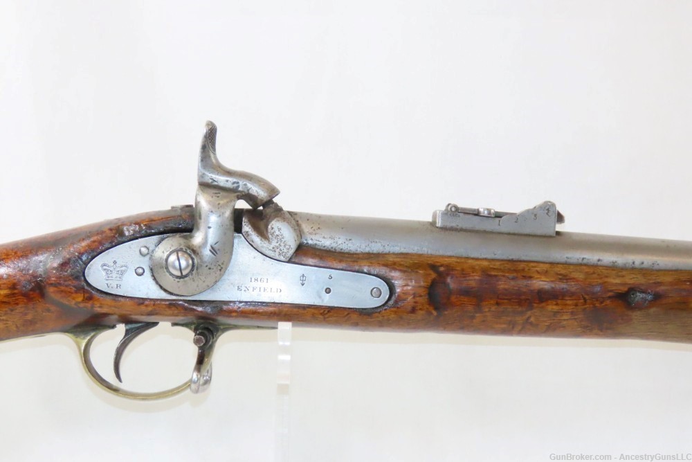 c1861 IMPERIAL BRITISH Pattern 1853 ENFIELD Rifle-Musket Victorian  Antique-img-3