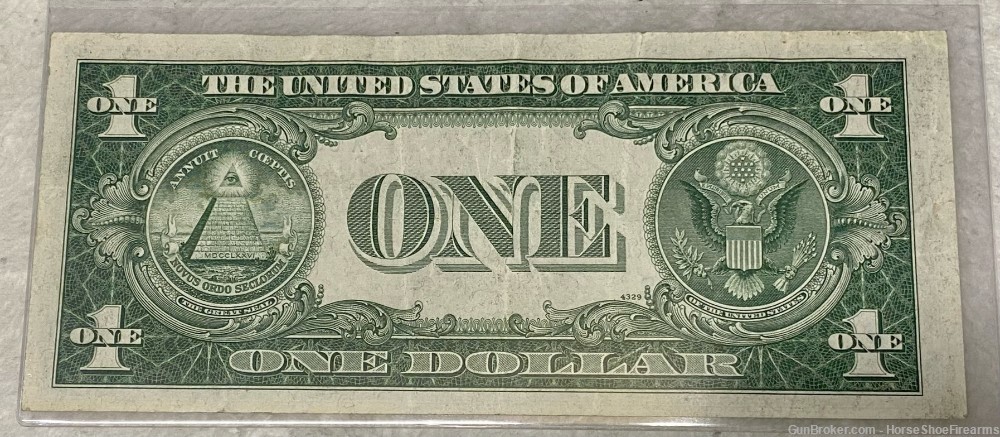 USA 1 Dollar Silver Certificate No Motto 1935C WAJ / JWSy #X06817619D-img-1