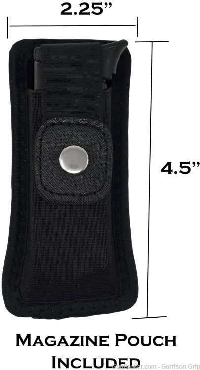 Garrison Grip Lockable Turquoise Leather Gun Case w/ Cross Logo-img-4