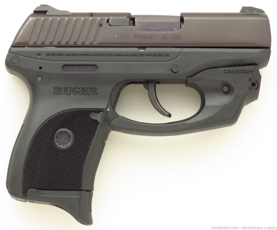 Ruger LC9 9mm, LaserMax, thumb safety, DAO, 98 percent-img-0