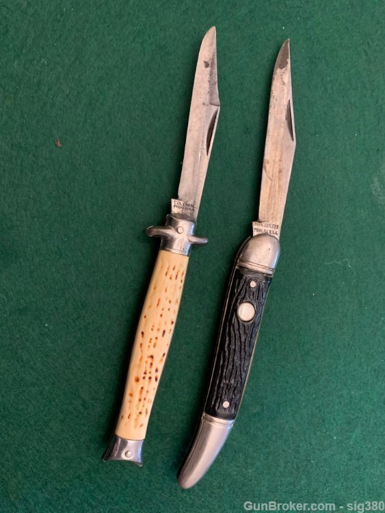 2 ANTIQUE PROVIDENCE CUTLERY & COLONIAL SINGLE BLADE KNIFE LOT-img-5