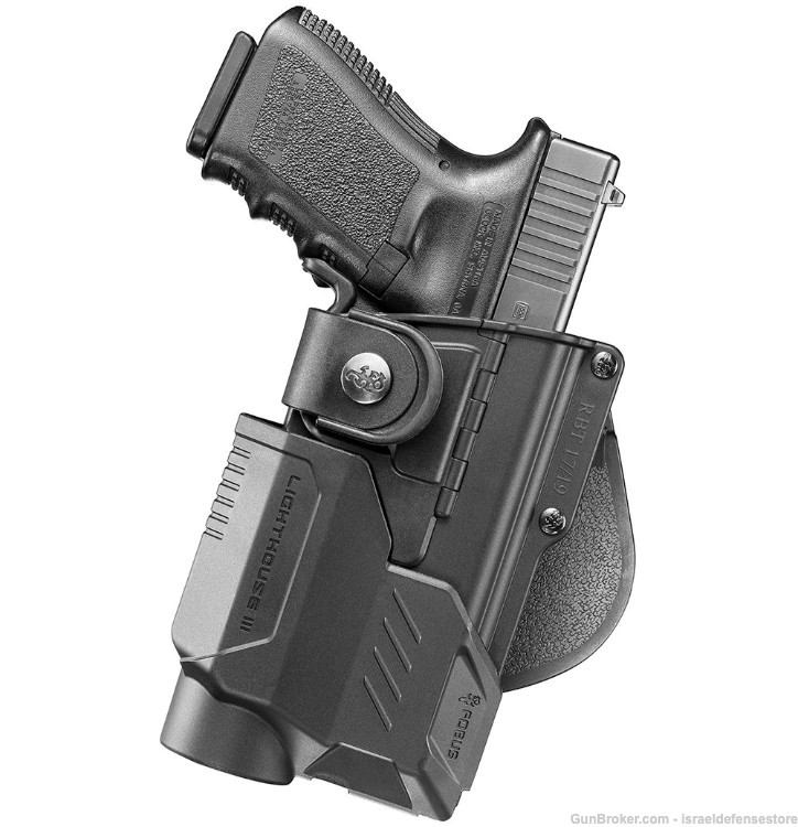 Fobus Holster with Flashlight & Laser protection units for Glock 17, 22, 31-img-0