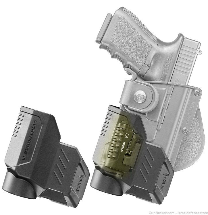 Fobus Holster with Flashlight & Laser protection units for Glock 17, 22, 31-img-2