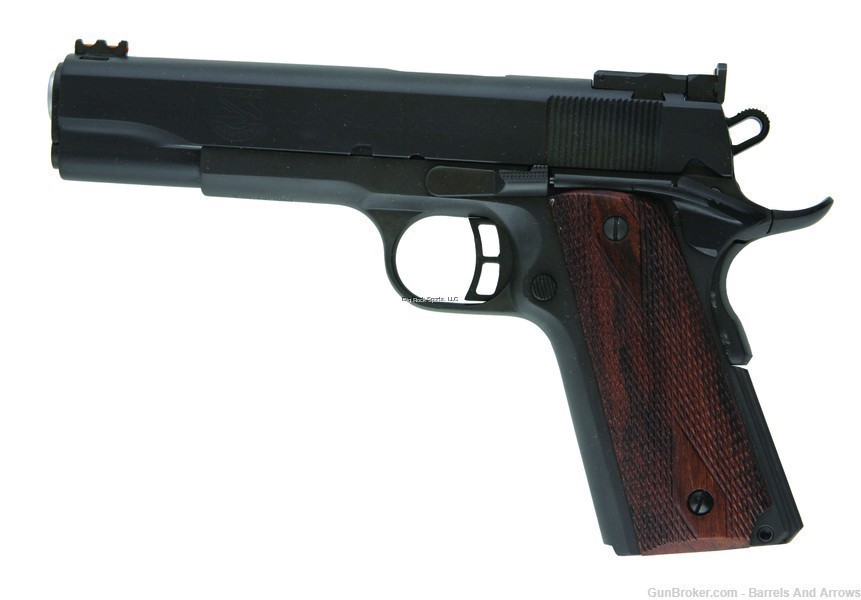 Rock Island 51434 PRO Ultra Match Semi Auto Pistol 45 ACP, 5 in, Wood Grp, -img-0
