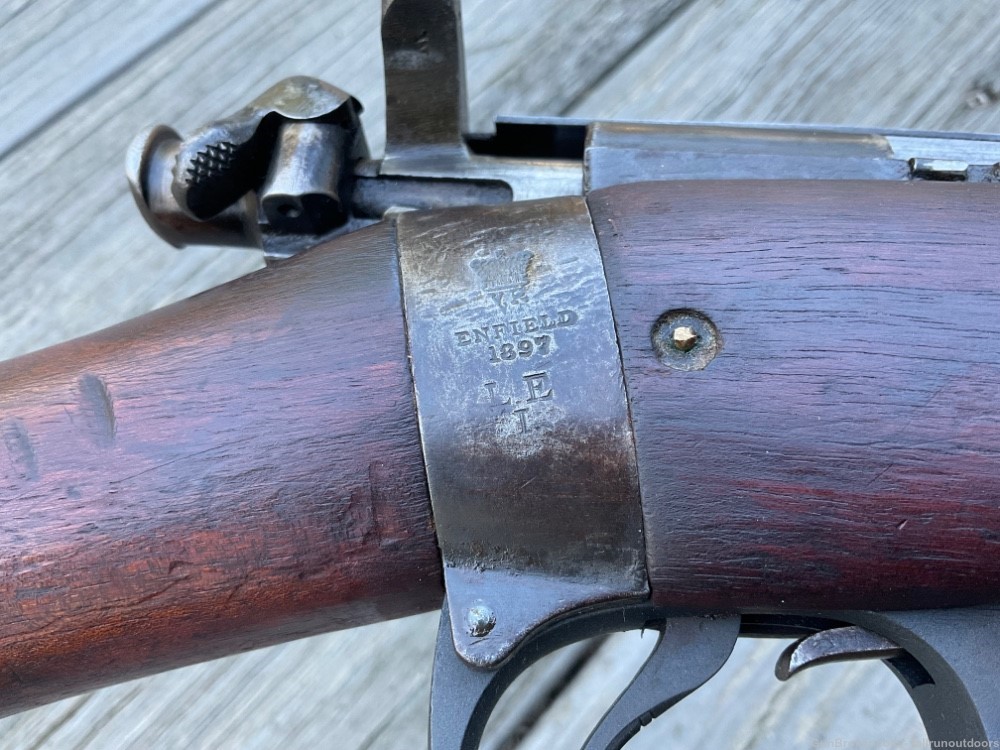 Antique British Magazine Long Lee Enfield Mk I Rifle 303 Made Enfield 1897-img-17