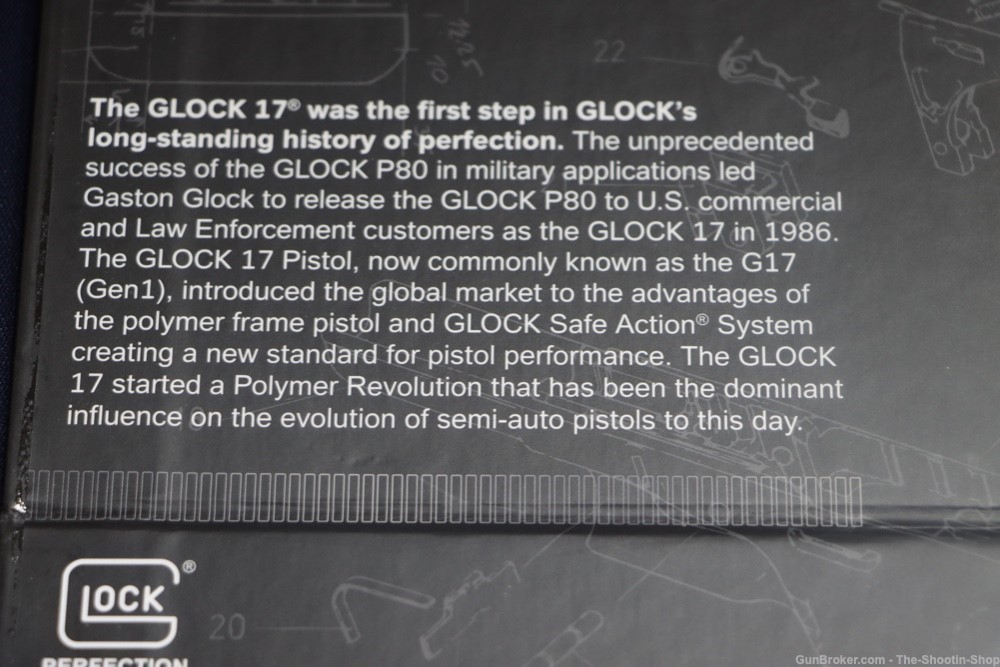 Glock Model G17 GEN1 Pistol EXCLUSIVE 17 Generation 1 9MM Luger 17RD Gen 1 -img-32