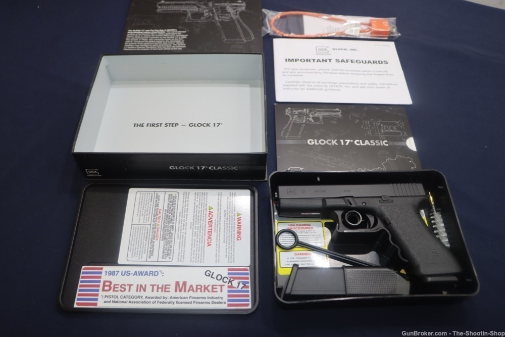 Glock Model G17 GEN1 Pistol EXCLUSIVE 17 Generation 1 9MM Luger 17RD Gen 1 -img-0