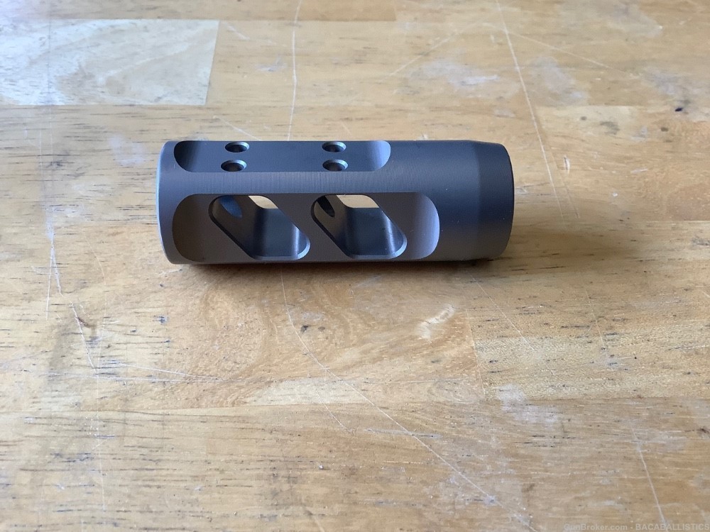 Shaw Titanium Muzzle Brake - 1/2x28 5.56-img-0