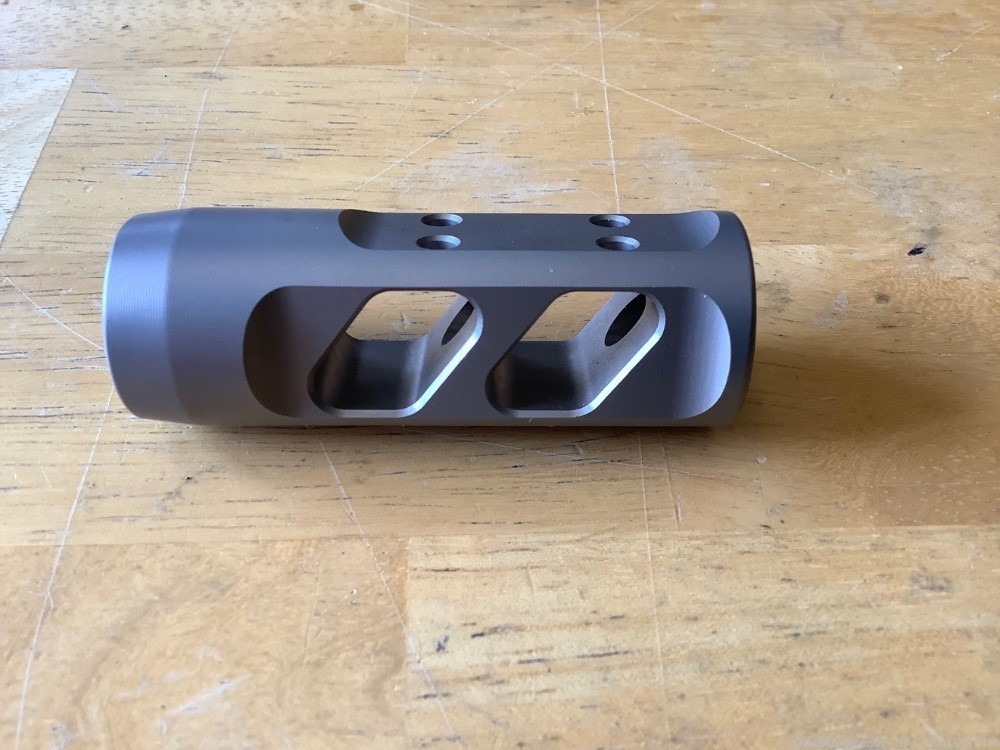 Shaw Titanium Muzzle Brake - 1/2x28 5.56-img-1