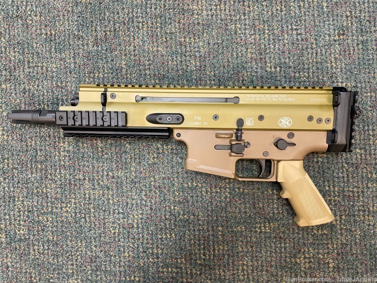 FN America, Scar 15P, Semi-automatic Pistol, 556NATO, 7.5" Barrel, 3 Prong -img-0