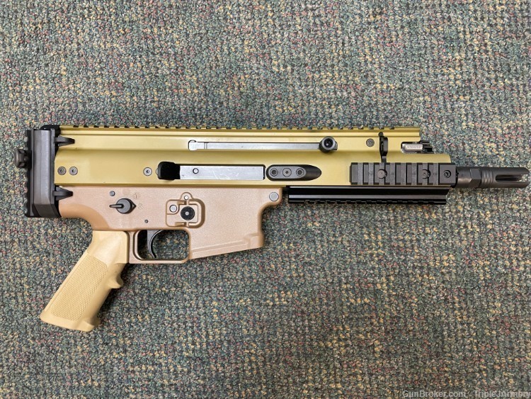 FN America, Scar 15P, Semi-automatic Pistol, 556NATO, 7.5" Barrel, 3 Prong -img-1