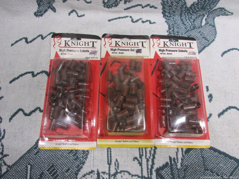 Knight High Pressure Sabots 45cal Brown 3 packages-img-0