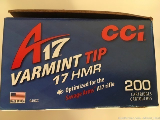200 RDS 17HMR A17 17hmr Ammo CCI-img-1