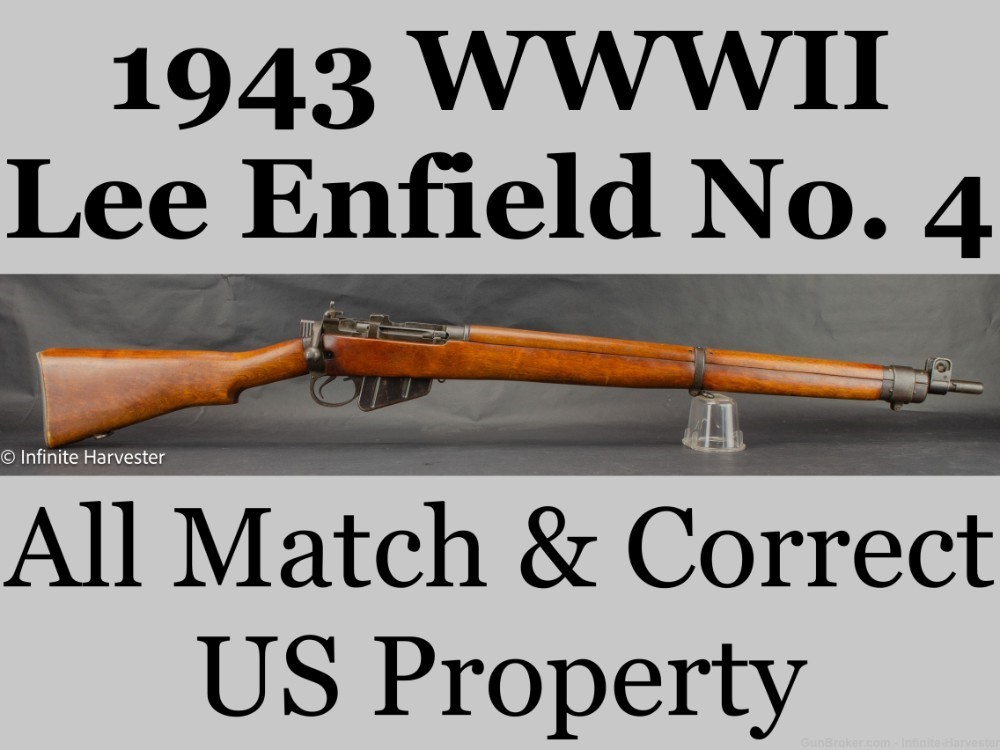 Lee Enfield No.4 Mk.I Savage Enfield All Matching Correct 1943 Lee-Enfield-img-0