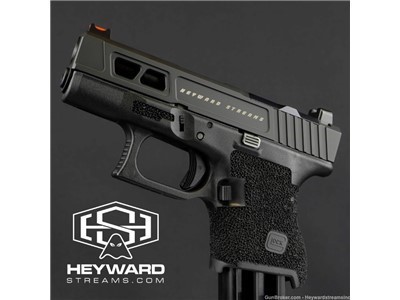 Custom Glock 26 Gen 3 Pistol, HS-J02 Slide, Stippled Grip, 9mm