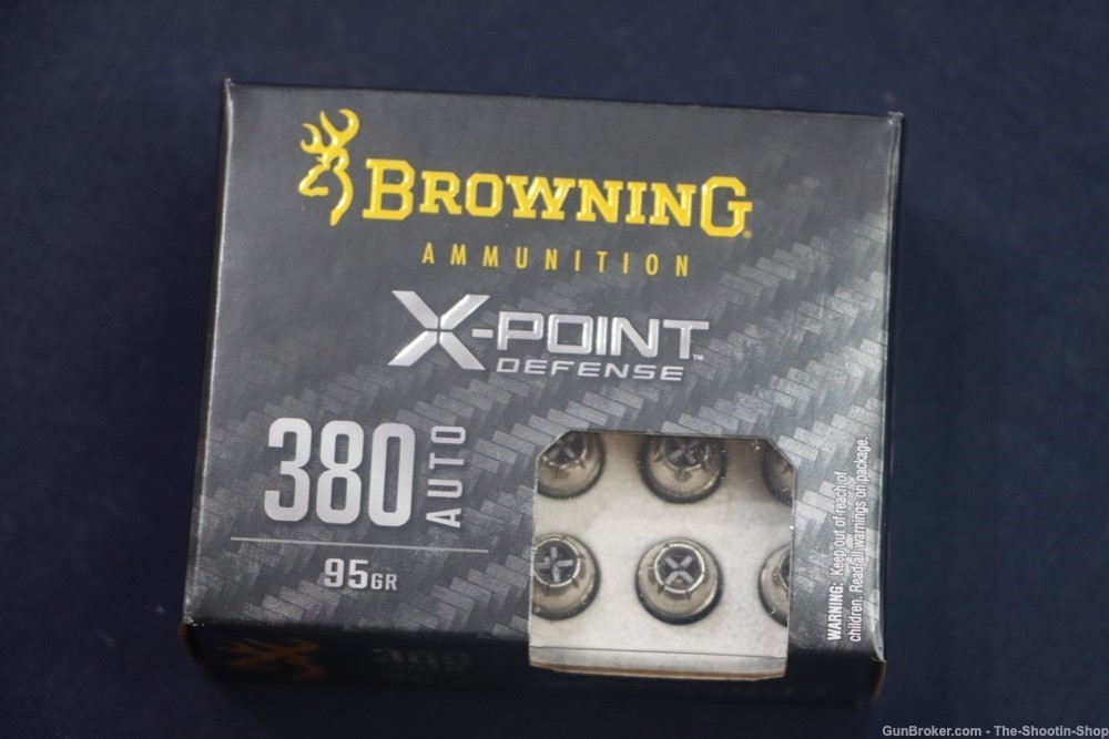 Browning 380ACP Ammunition 200RD AMMO CASE 95GR XP 380 ACP Brass XPOINT-img-1