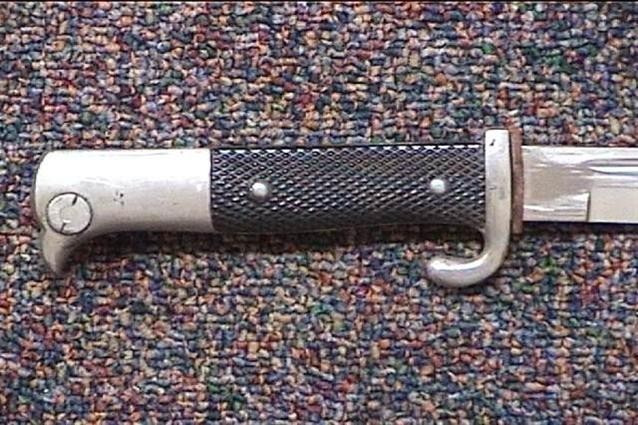 German WWII Officers Dress Bayonet with Scabbard-img-5
