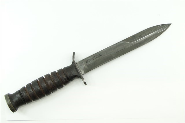 US WWII UTICA M3 KNIFE w/ VINER BROS M6 SHEATH-img-2