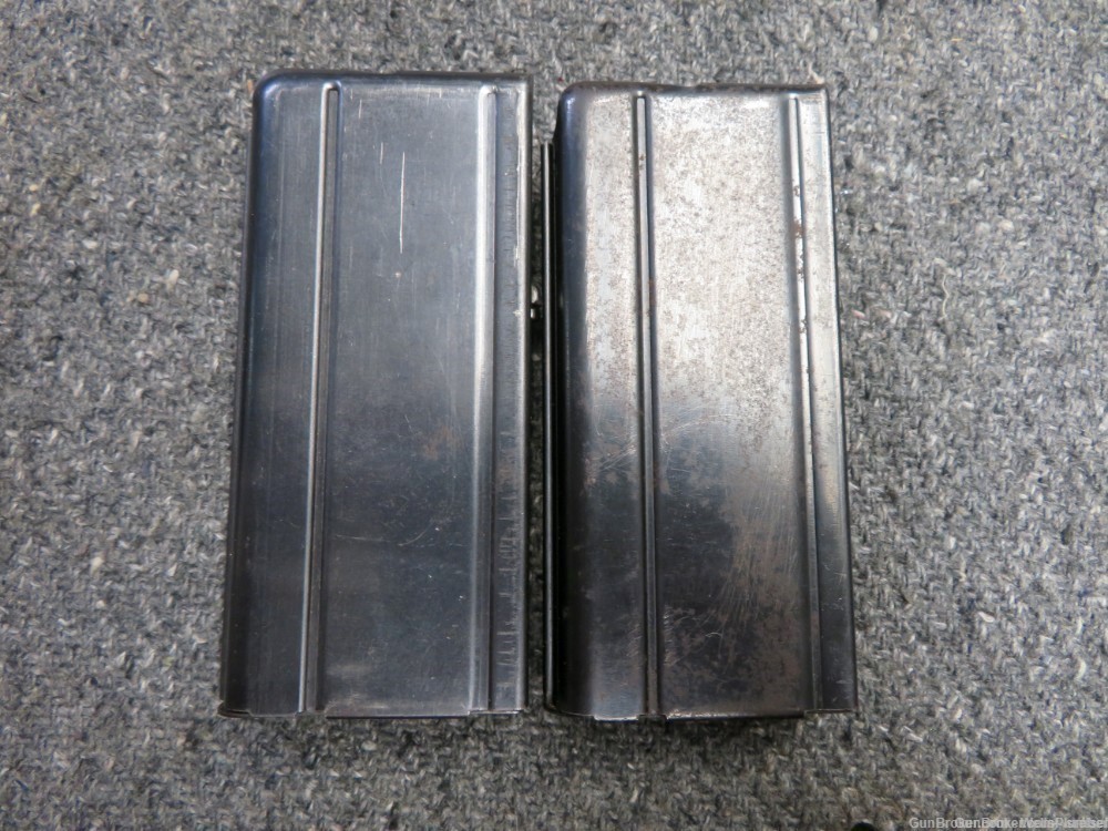 (2 TOTAL) WWII US M1 CARBINE MAGAZINES W/ WWII POUCH NATIONAL POSTAL METER-img-1