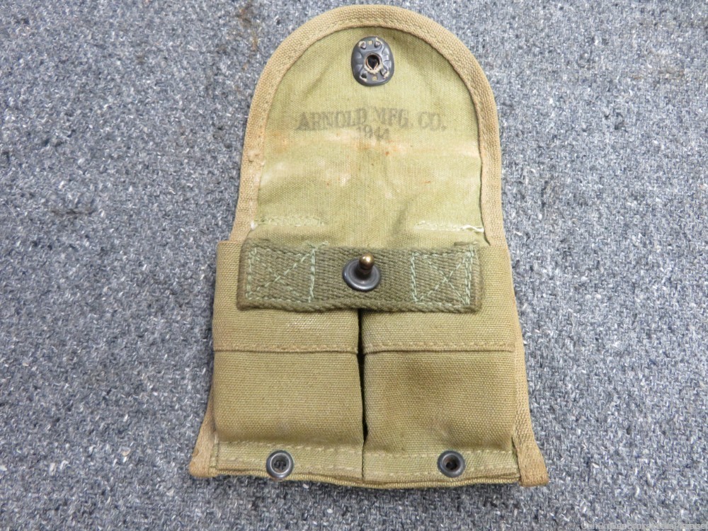 (2 TOTAL) WWII US M1 CARBINE MAGAZINES W/ WWII POUCH NATIONAL POSTAL METER-img-11