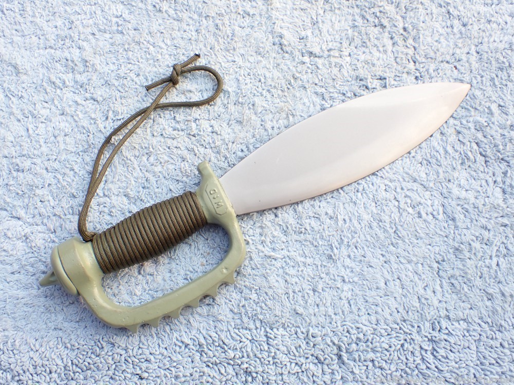 EDMF KNUCKLE KNIFE AUSTRALIA SMATCHET WITH ORIGINAL SCABBARD (MINT)-img-8