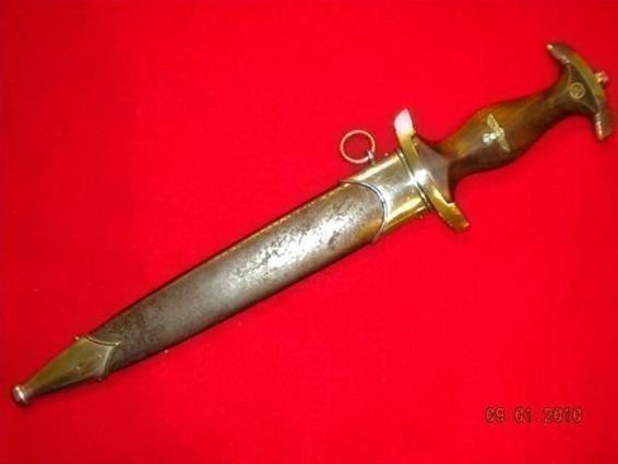 German WWII SA Dagger with Scabbard (SMF Solingen)-img-0