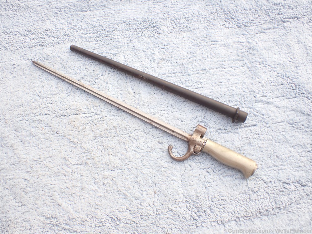 FRENCH MODEL 1886 LEBEL BAYONET WITH SCABBARD (EXCELLENT CONDITION)-img-5