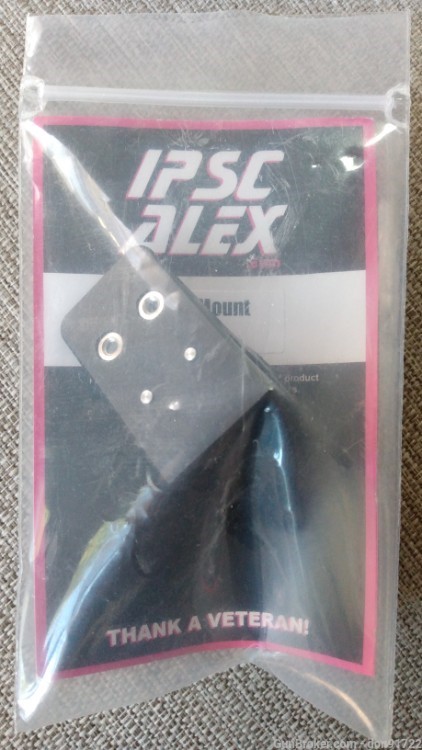 Used IPSC Alex STS2/RTS2 Mount for CZ, Anodized Black Aluminum (Free S&H)-img-0
