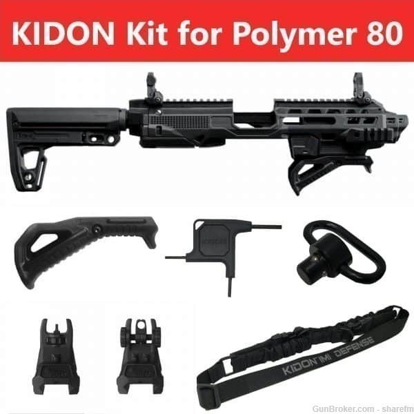 IMI Defense KIDON PDW Conversion Kit for Polymer 80 Frames (P80) - Tan-img-7
