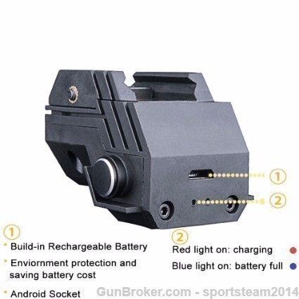 Rechargeable GREEN Laser Sight for Pistol Glock-img-2
