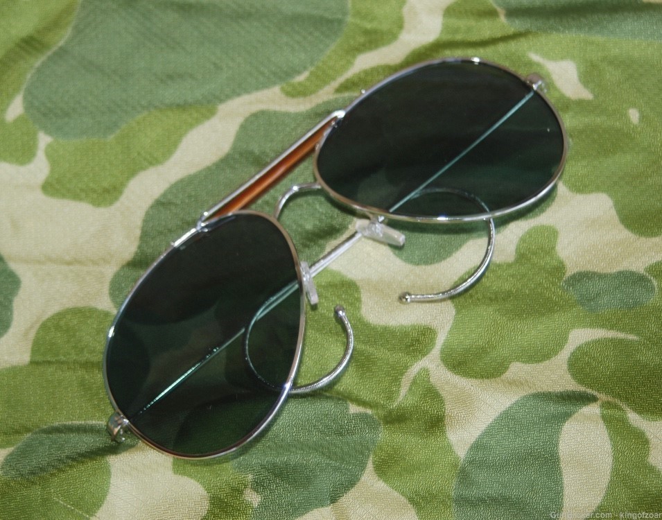 WW2 Reproduction US Glasses, Flying Sun. Army Air Corps Style-img-0